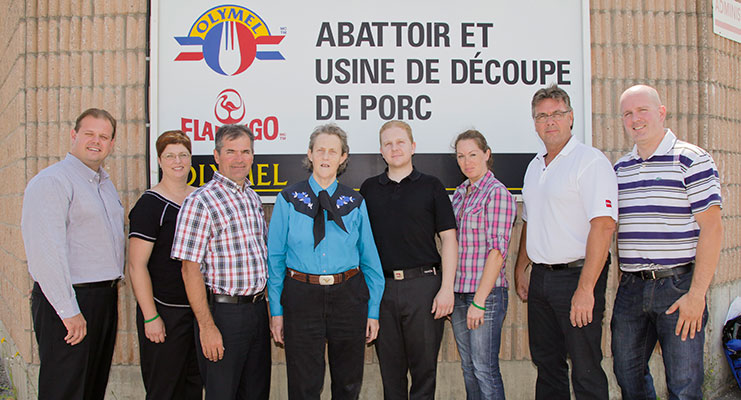 Dr. Temple Grandin and the team