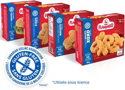 Line of Gluten-Free breaded products and super crunchy